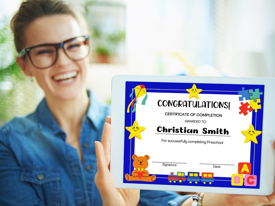 Certificate Of Completion Template For Kids Printable Award Etsy certificate-of-completion-template-for-kids-printable-award-etsy