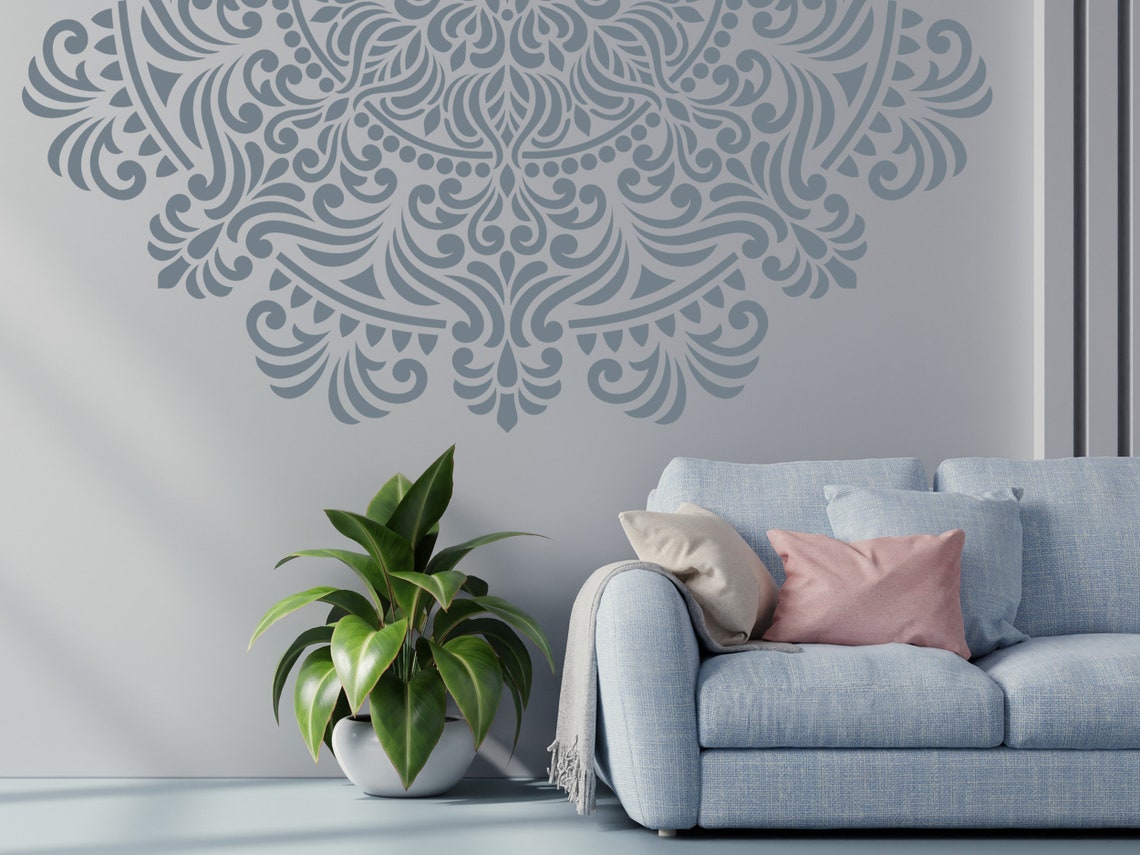 Mandala Stencil Large Mandala Stencil Mandala Wall Stencil - Etsy