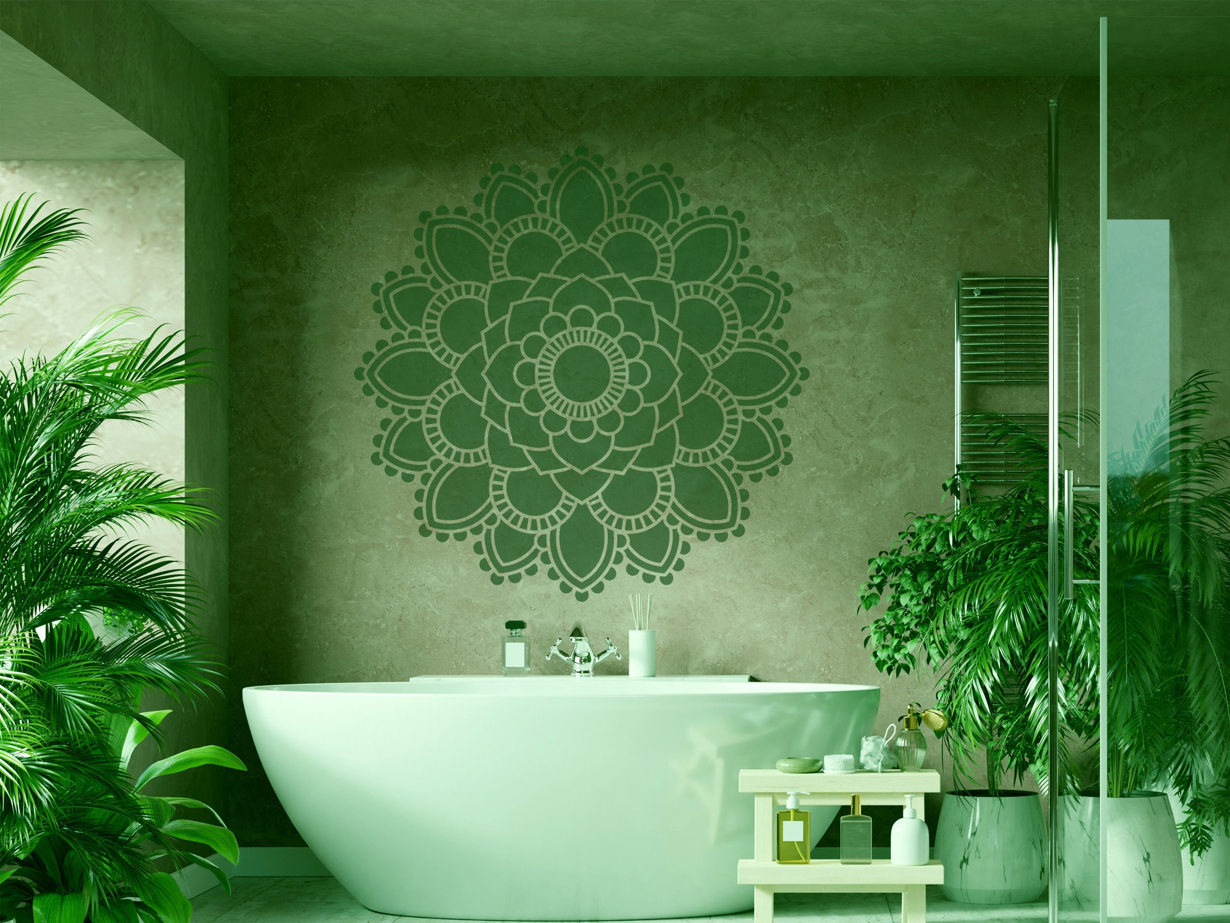 Pochoir Mural Abstrait Géométrique – Motifs 3D Cubes – Idéal Stencils Ltd – Mylar 190 Microns