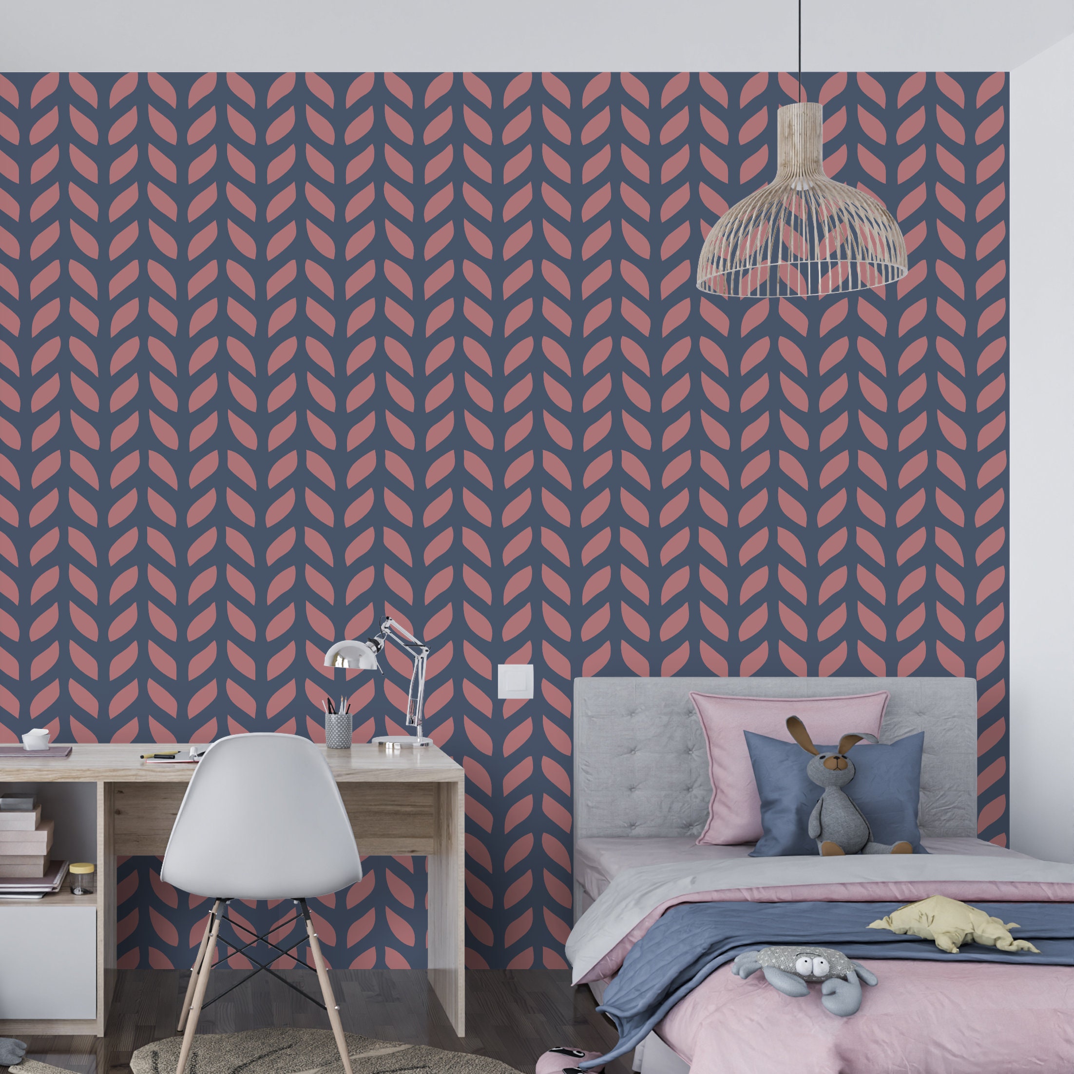 Herringbone Stencil - 4 Patterns Available - Large Wall Stencil - Cool ...