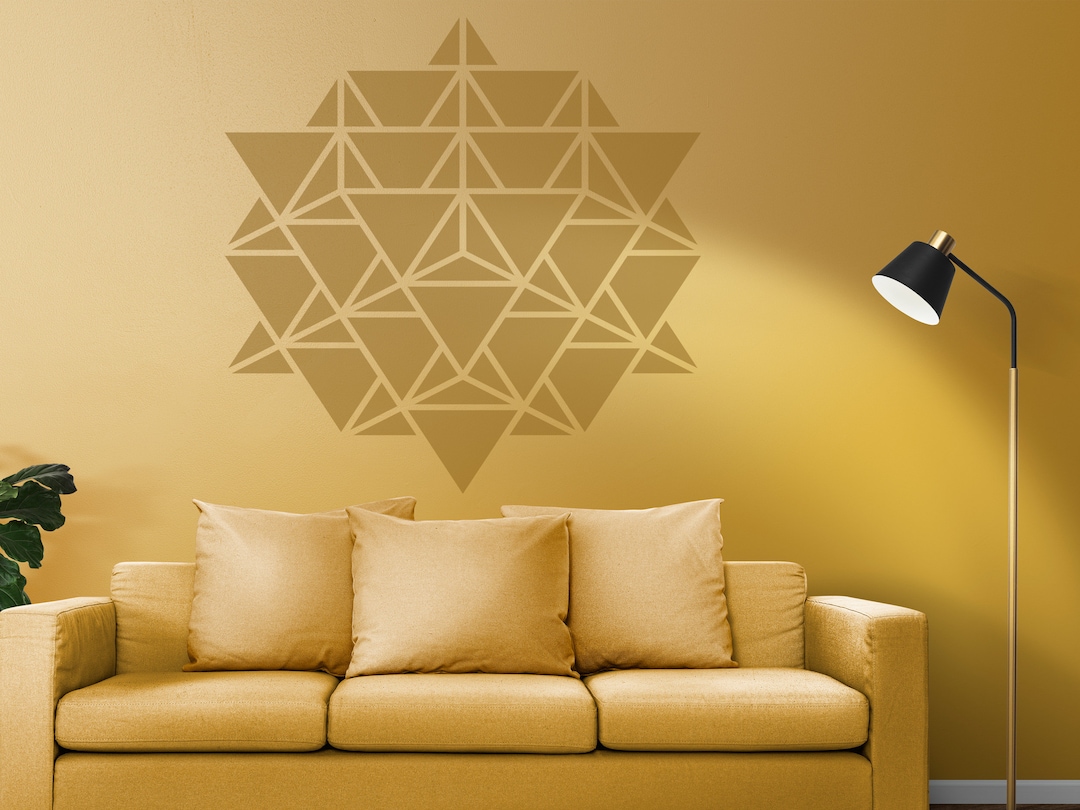 Geometry Pattern Stencil, Sacred Geometry Stencil, Scandinavian Stencil