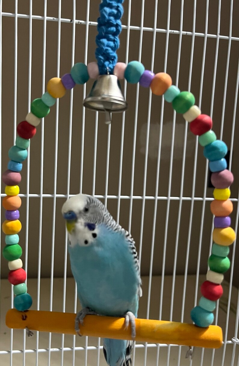 Bird Swings and Ladder, 3piece Set for Parakeets, Cockatiel, Conures