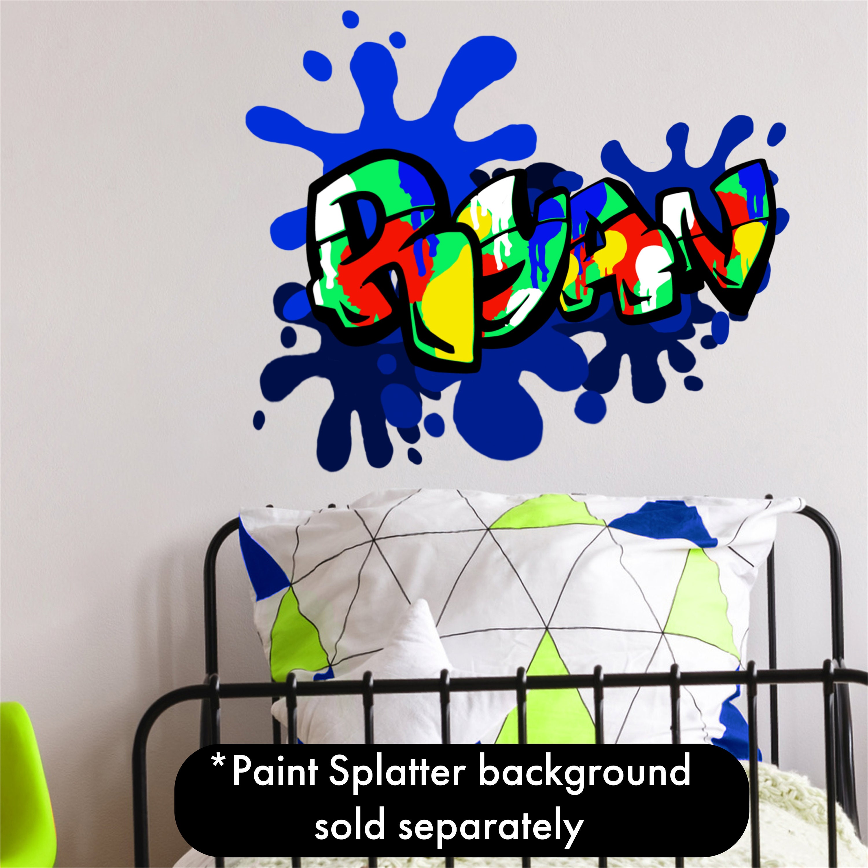 Graffiti Paint Splatter SVG Graffiti Paint Splatter Letters Etsy