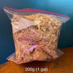 200g (1 gal) Long Fibered Sphagnum Moss | Dried New Zealand Spagmoss | Carnivorous Plant Safe | Orchid Mix | Propagation Box |