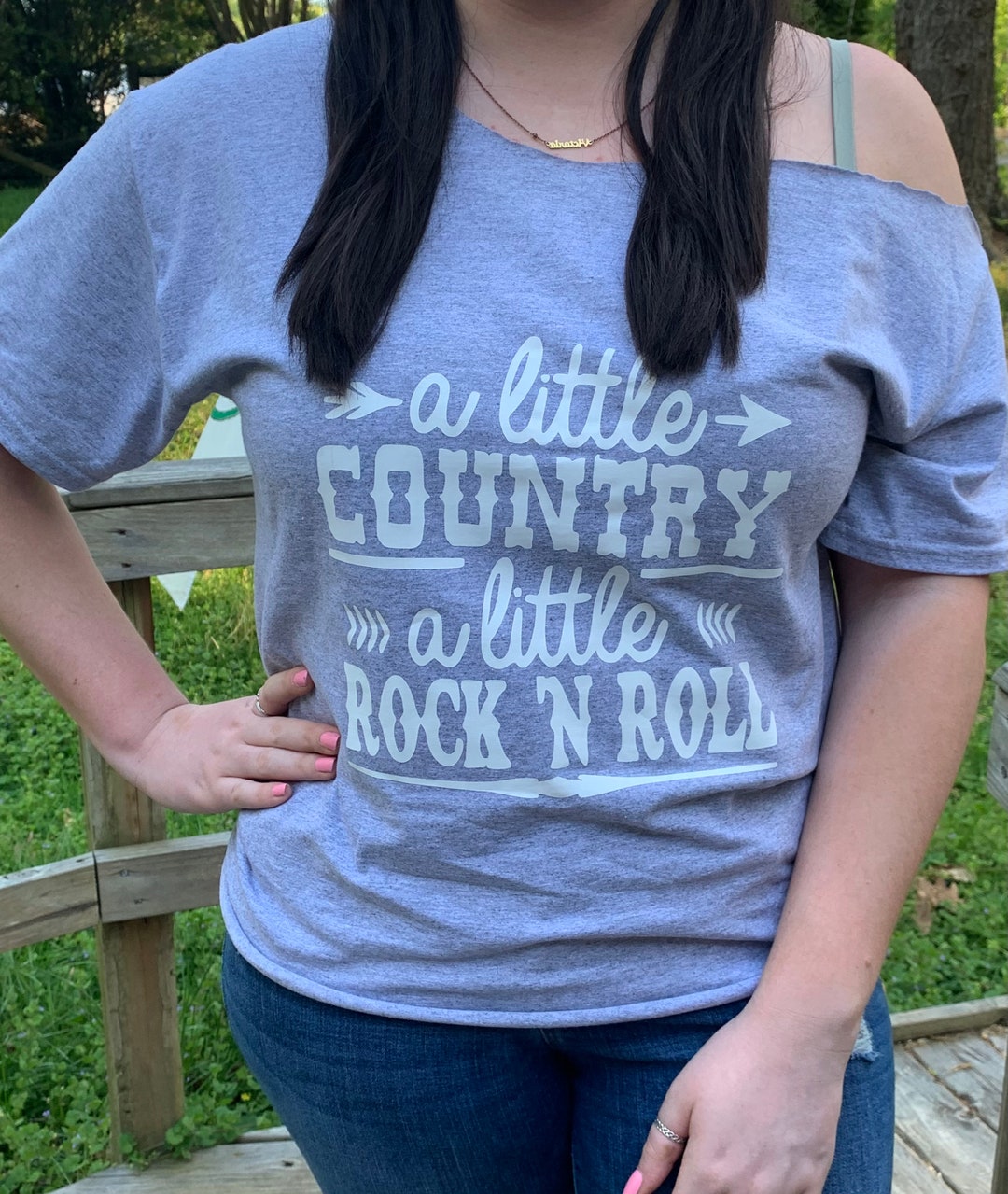 A Little Bit Country A Little Bit Rock N Roll Tshirt Rock N Etsy