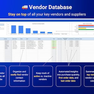 Voorraadtracker Voorraadbeheer Google Spreadsheets Small Business Voorraadspreadsheet Boekhoudsjabloon Verkoopdashboard Ordertracker afbeelding 6