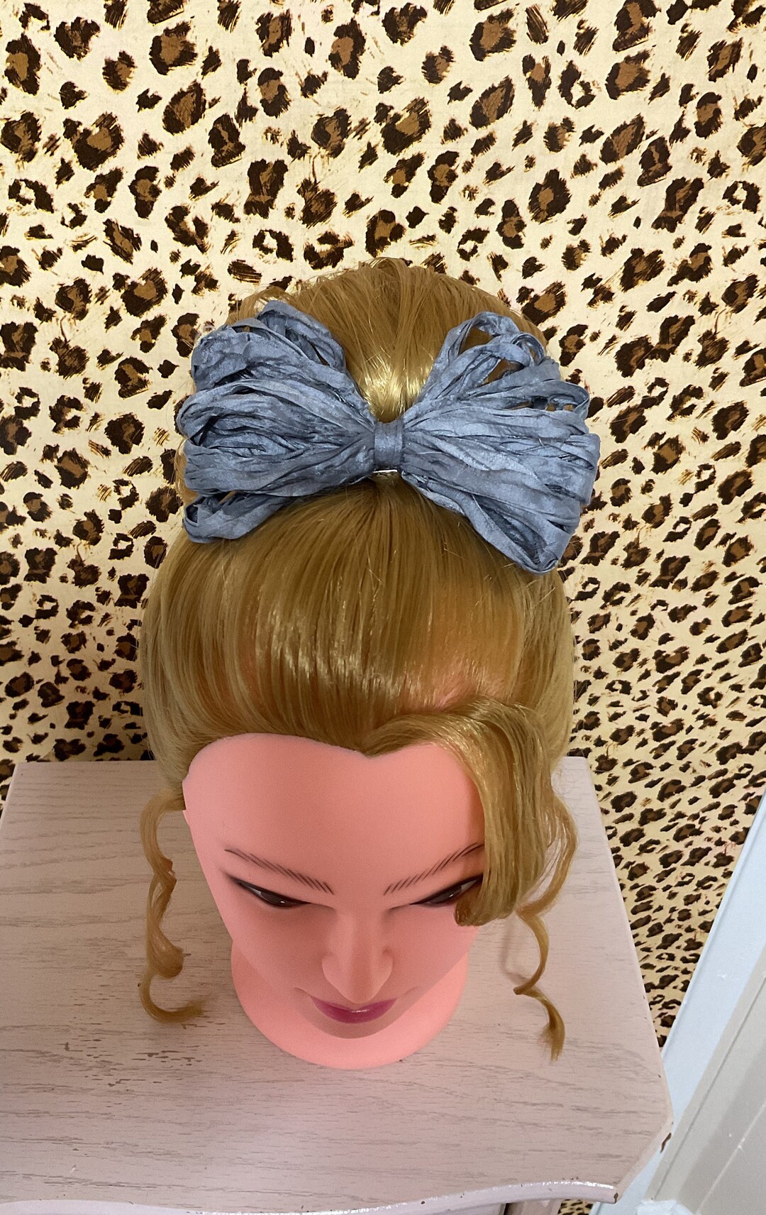 Little Girl Hair Bow/charcoal Gray Hair Bow/ 6 Inch Rag Hair Etsy