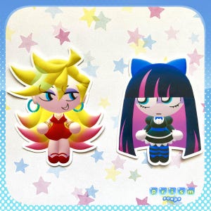 Panty and Stocking Paint 3D stickers!