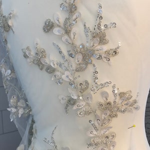 Lace applique embroidery - fabrics for sewing