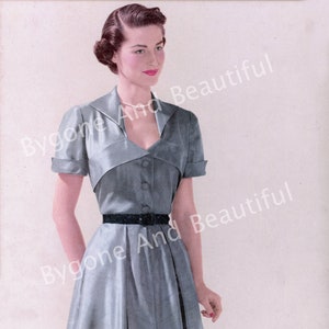 Vintage Image Beautiful Woman Blue Dress Junk Journal Scrapbook Digital Download