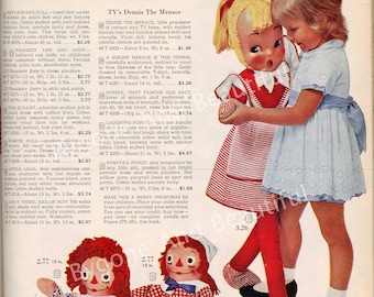Vintage Raggedy Ann & Andy Dolls Advertisement Art (Digital Download)