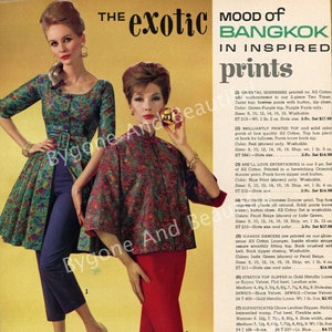 Vintage Image Ladies Fashion 1960 Retro Advertising Junk Journal Scrapbook Digital Download