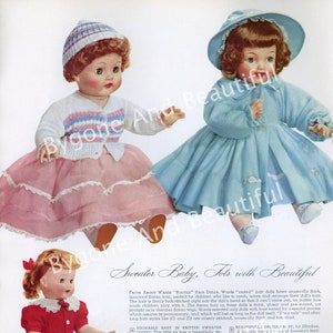 Vintage Image Toys 1955 Dolls Advertising Junk Journal Scrapbook Digital Download