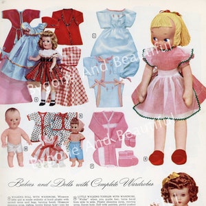 Vintage Image Toys 1955 Dancing Doll Advertising Junk Journal Scrapbook Digital Download