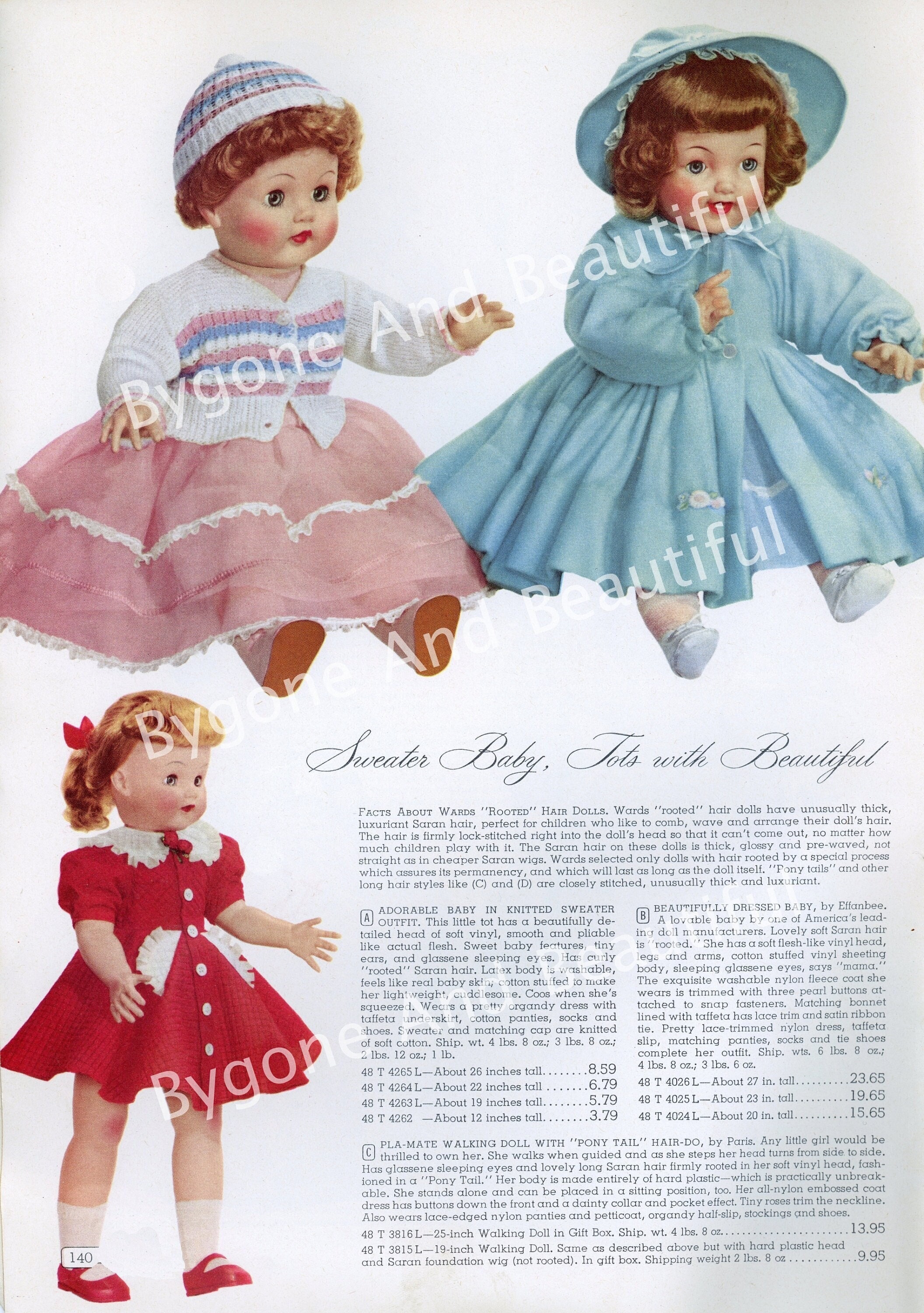 Vintage Image Toys 1955 Dolls Advertising Junk Journal
