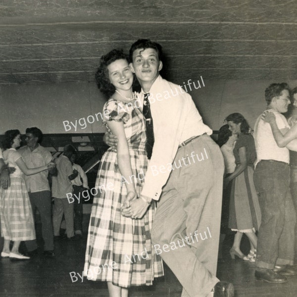 Vintage Image Couple Dancing 1950s Jitterbug Junk Journal Scrapbook Digital Download