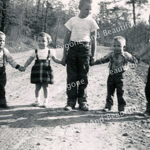 Vintage Image Children Playing Holding Hands Friendship Junk Journal Scrapbook Digital Download