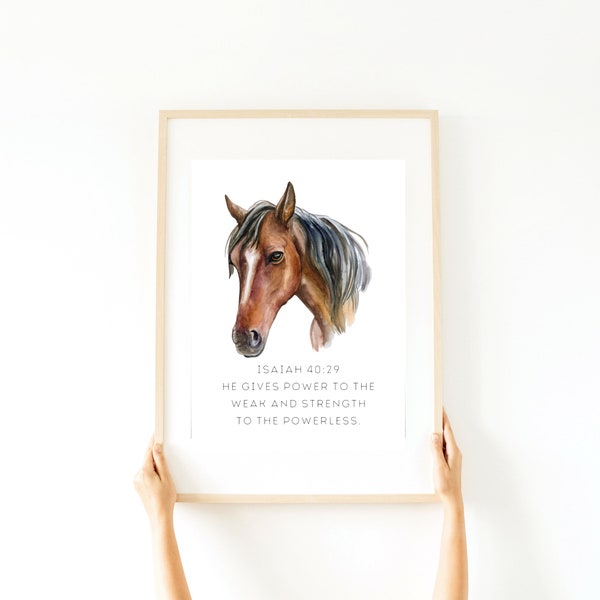 Horse Bible Verse Etsy