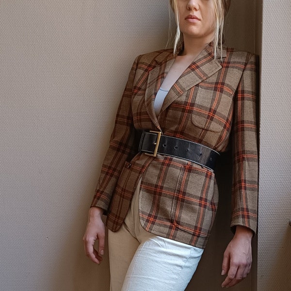 Vintage Blazer kariert Größe M/L