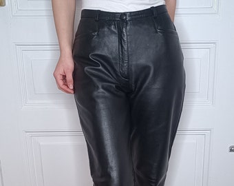 Vintage Lederhose schwarz 90er 90s