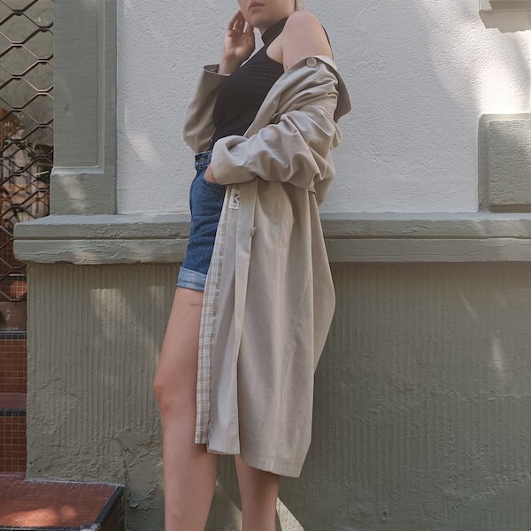 Vintage Trenchcoat beige oversized