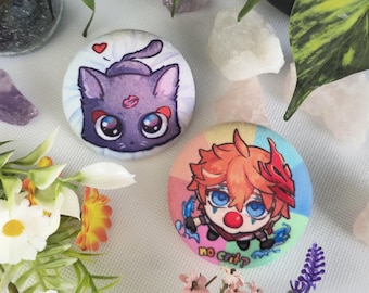 Genshin Impact Plush Buttons