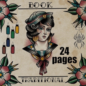 Book Digital Traditional 24 pages pdf + extra 26 brushes procreate