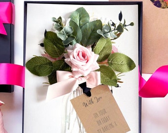 Scented 3D Birthday Card: A4 Luxury Rose Bouquet, Keepsake Gift