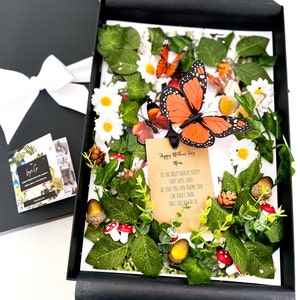 Carte-cadeau papillon de luxe pour la fête des mères, parfumée aux odeurs de la forêt, carte A4 pour maman, maman, maman