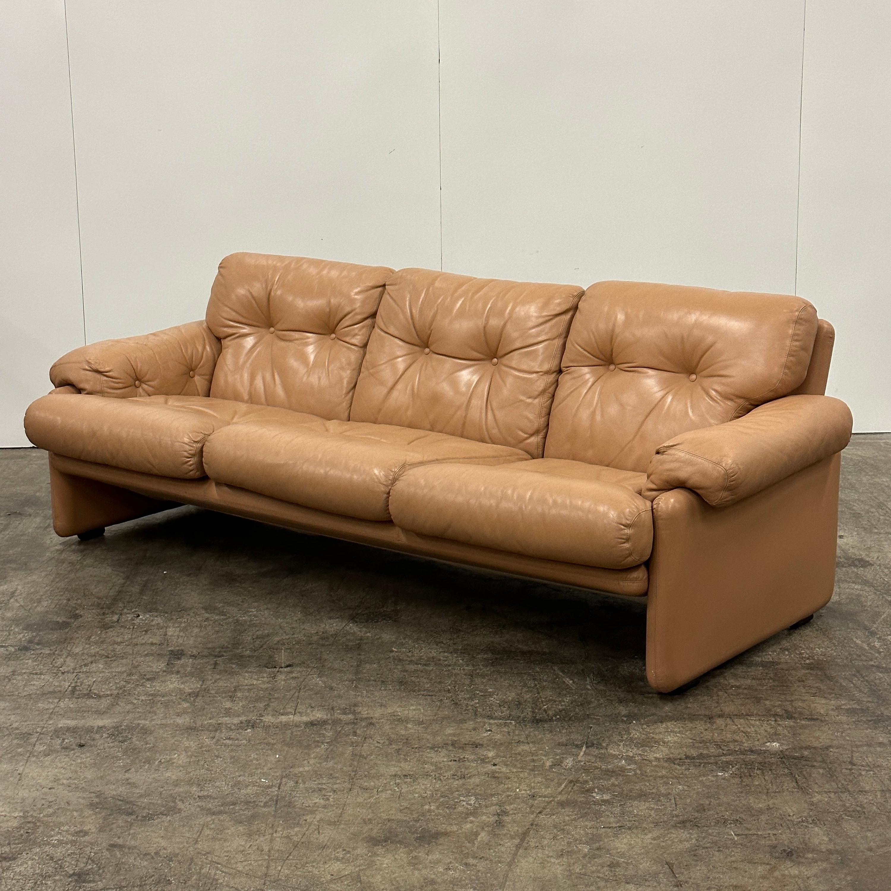 B&B Italia/コロナド 1pソファ　ヴィンテージ　B B&B(C&B) イタリア｜コロナド/CORONADO アームソファ 1P 本革 ヴィンテージ