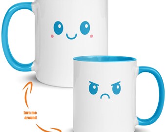 Mood Mug Happy/Mad (Blue)