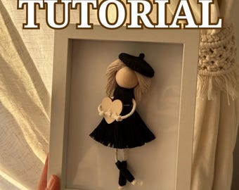 Macrame Girl Doll Video Tutorial, Beginner Friendly, Video Pattern