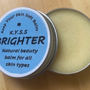 Brightening beauty balm - all-purpose all-natural and vegan. Luxury moisturizer for all skin types.