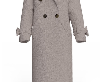 Handmade Wool Blend Teddy Coat: Long Winter Faux Fur Jacket