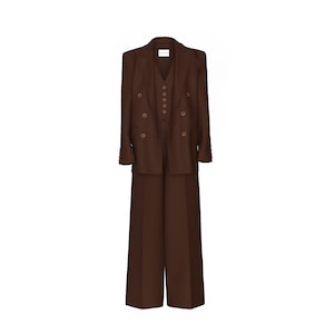 CHOCOLATE SUIT BLAZER