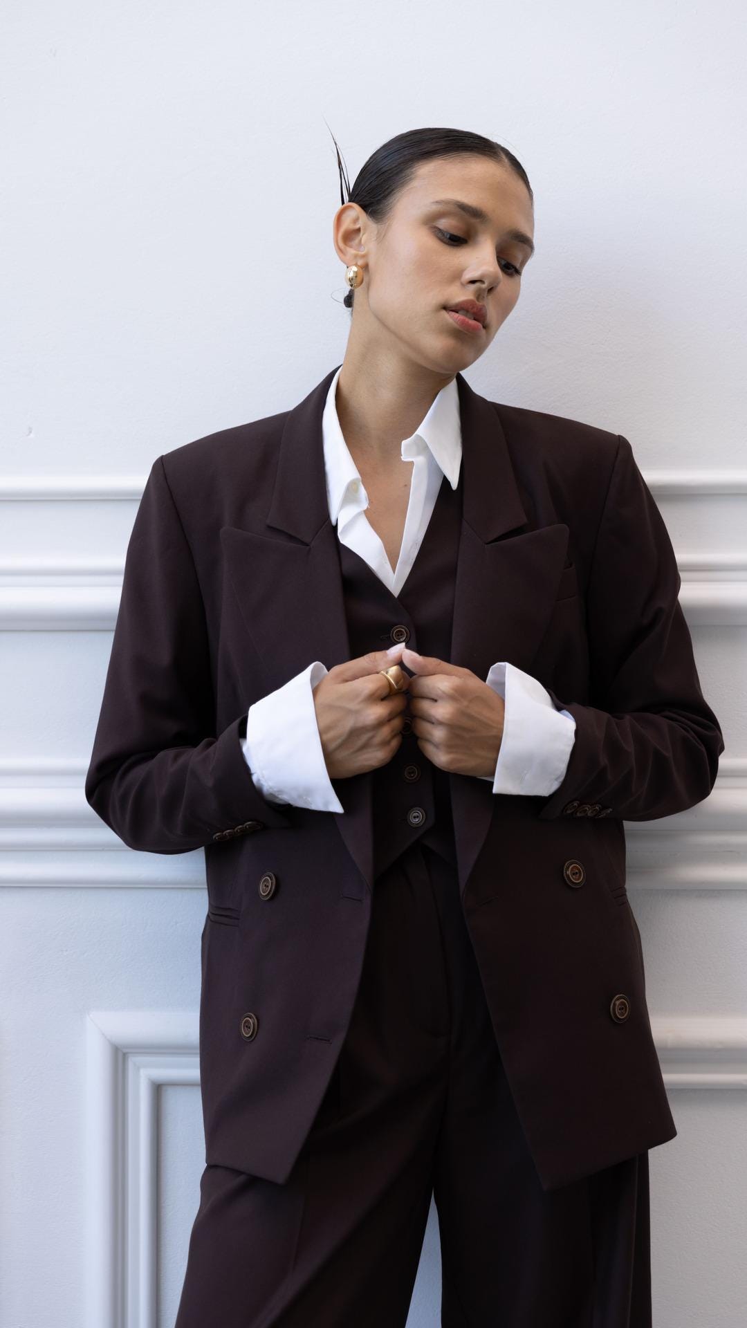 Stacy Quilted Waistcoat Toasted Coconut main image 1