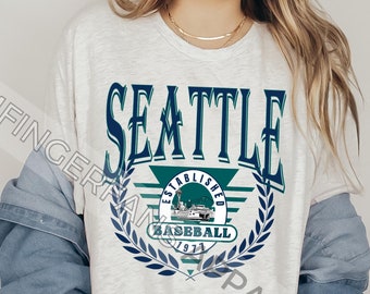 Vintage Seattle Baseball Shirt, Retro Seattle Baseball T-Shirt, Seattle Washinton Tee, Baseball Graphic Tee, Seattle Sports Fan Shirt,Unisex