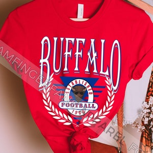 Buffalo voetbalshirt, vintage Buffalo voetbal T-shirt, Buffalo New York graphic tee, Buffalo sportfan, retro Buffalo voetbalshirt,