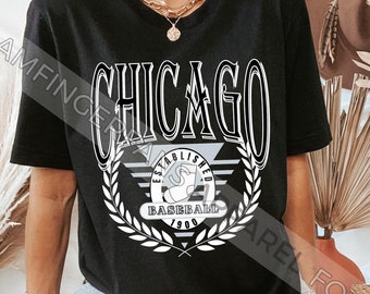 Vintage Chicago Baseball Shirt, Retro Chicago Baseball T-Shirt, South Side Chicago Tee, Chicago Baseball Graphic Tee, Gift for Chicago Fan