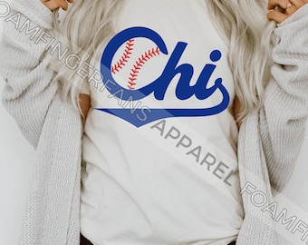Chicago Baseball Shirt, Chi Baseball TShirt, Chicago Baseball Fan Shirt, Wrigley Field, Chicago Apparel