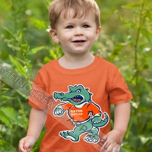 Florida Retro Mascot Football Toddler Shirt, UF Football Toddler Fan, Vintage Florida Baby Infant Tee 6m 12m 18m 2t 3t 4t 5t