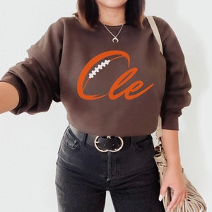 Cleveland Football Crewneck Sweatshirt, Cle Football Sweatshirt, Cleveland Brownies, Cleveland Football Fan, Cleveland Ohio