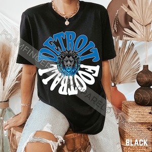 Retro Detroit Football Shirt, Detroit Michigan T-Shirt, Cute Detroit Football Shirt, Detroit Michigan Fan Apparel, Detroit Graphic Tee