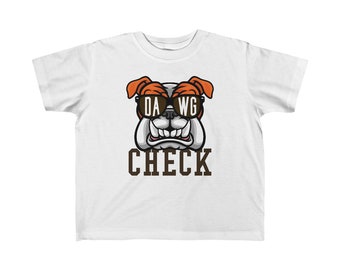 Dawg Check Cleveland Football Toddler Shirt, Cle Football Toddler Tshirt, Cleveland Brownies, Cleveland Football Fan, Cleveland 2t 3t 4t 5t