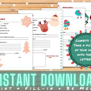 Santa Letter Fill-in-the Blanks