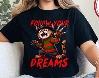 Freddy krueger cat shirt online