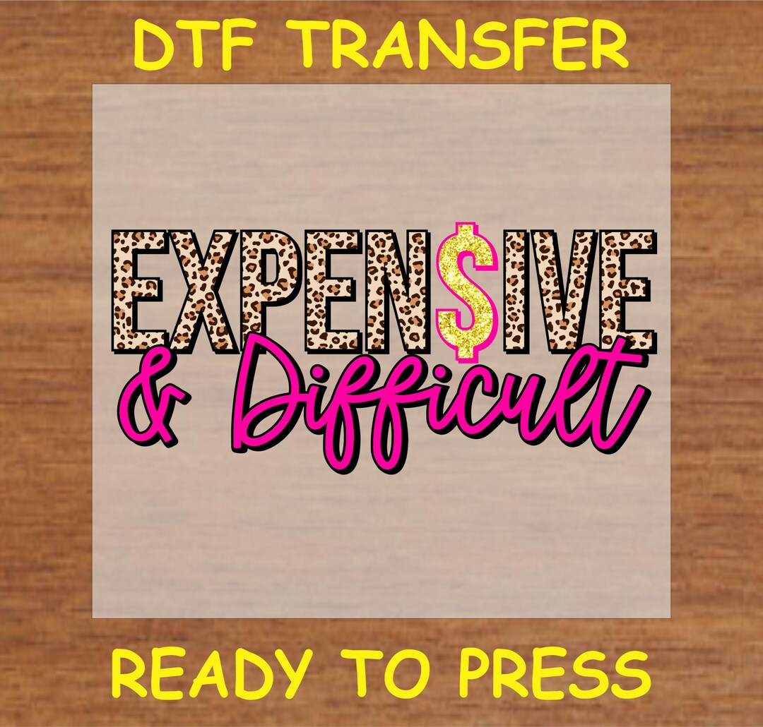 Funny DTF Transfer Iron on Heat Transfer - Ready to Press Hot Peel ...