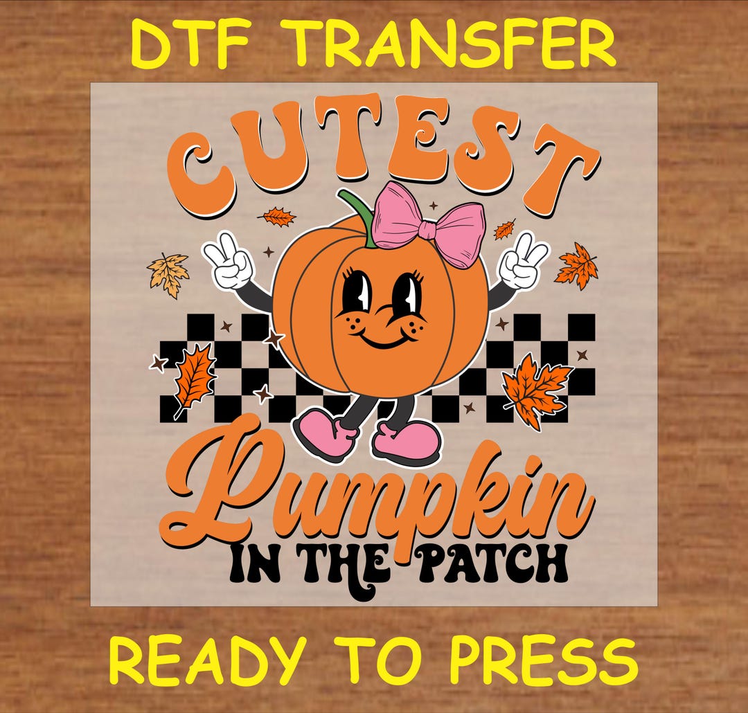 Fall DTF Transfer Iron on Heat Transfer - Ready to Press Hot Peel ...