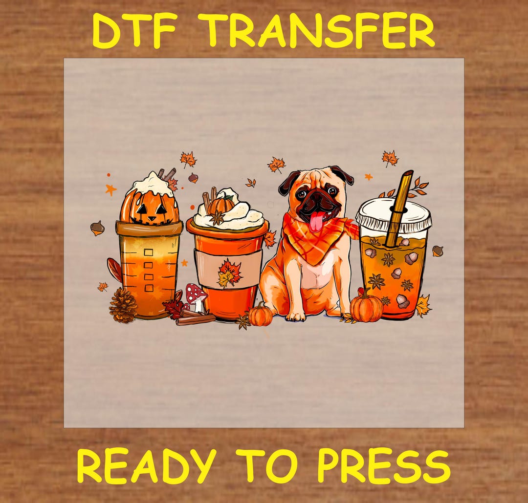 Fall DTF Transfer Iron on Heat Transfer - Ready to Press Hot Peel, Fall ...