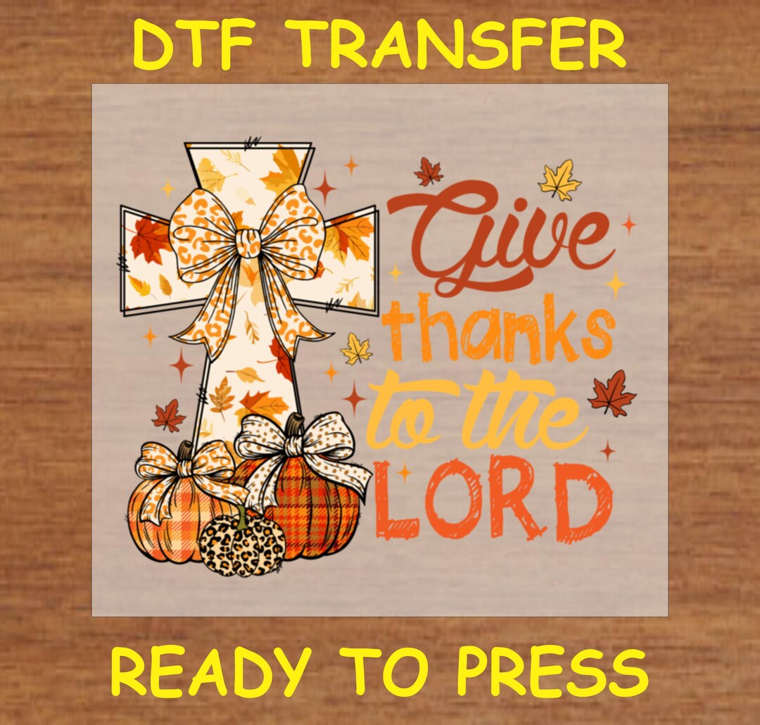 Fall DTF Transfer Iron on Heat Transfer - Ready to Press Hot Peel, Give ...
